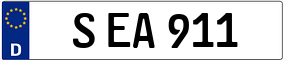 Trailer License Plate